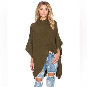 Free People Sweater | All Wrapped Up Cocoon Martini Olive Size M